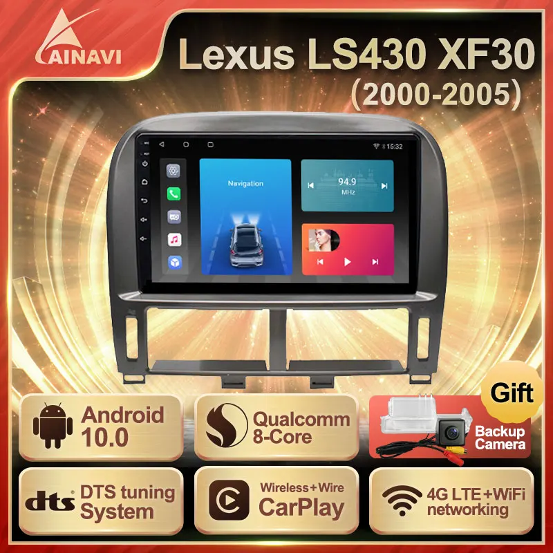 Car Radio Android 10.0 QLED For Lexus LS430 XF30 2000-2005 Auto Stereo Multimedia Player Navigation Android Auto Carplay No 2din
Car Radio Android 10.0 QLED For Lexus LS430 XF30 2000-2005 Auto Stereo Multimedia Player Navigation Android Auto Carplay No 2din