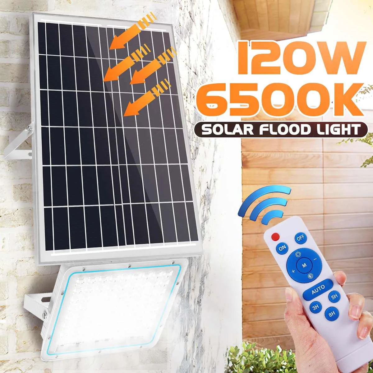 New Solar Lamp 120W Solar Light with Solar Panel For Outdoor Garden Wall Yard LED Security Lighting Adustable Lighting Angle
New Solar Lamp 120W Solar Light with Solar Panel For Outdoor Garden Wall Yard LED Security Lighting Adustable Lighting Angle