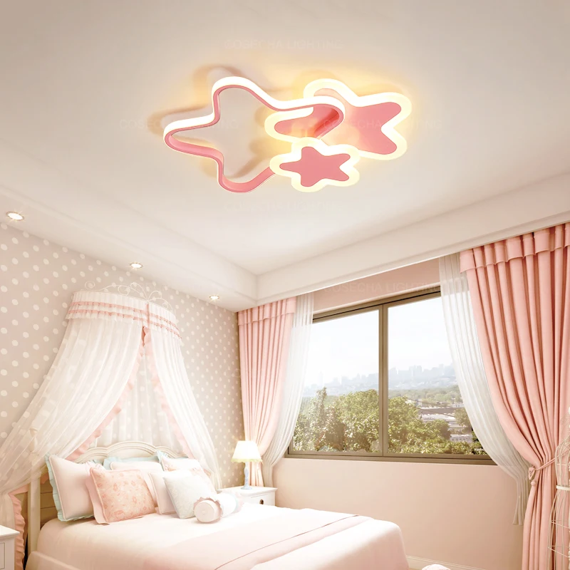 Pink star LED ceiling light dimmable for girls bedroom modern white star ceiling lamp in kids babys room nursery creative lights
Pink star LED ceiling light dimmable for girls bedroom modern white star ceiling lamp in kids babys room nursery creative lights