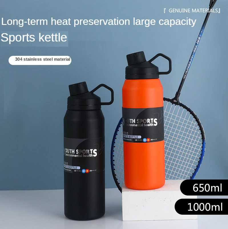 Large-capacity Sports Bottle 304 Stainless Steel Portable with Handle Travel Insulated Mug Space Jug Cup Thermal Water Bottle
Large-capacity Sports Bottle 304 Stainless Steel Portable with Handle Travel Insulated Mug Space Jug Cup Thermal Water Bottle