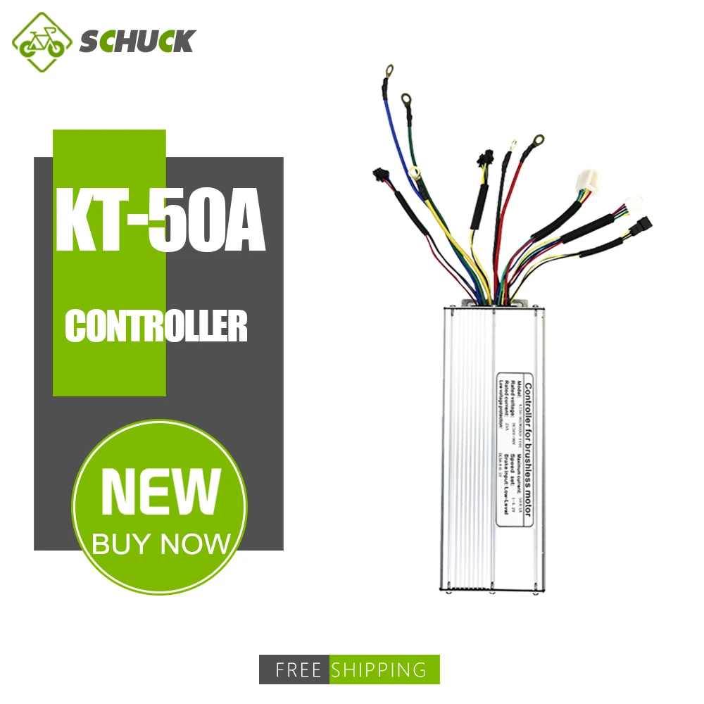 Ebike Brushless Controller KT-50A SM Plug Without Light For 56-90V 3000W 50A BLDC motor control speed For EBike Conversion Kit
Ebike Brushless Controller KT-50A SM Plug Without Light For 56-90V 3000W 50A BLDC motor control speed For EBike Conversion Kit