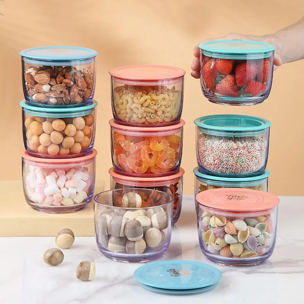 Glass Food Storage Jar Sealed Moisture-Proof Multi-Grain Container Stacked Multi-Layer Kitchen Refrigerator Fruit Salad Bowl
Glass Food Storage Jar Sealed Moisture-Proof Multi-Grain Container Stacked Multi-Layer Kitchen Refrigerator Fruit Salad Bowl