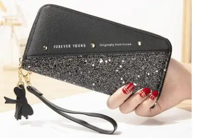 1pcs/lot Fashion Sequined Patchwork Glitter Wallet Women Long PU Leather Wallet Coin Purse Female Wallets
1pcs/lot Fashion Sequined Patchwork Glitter Wallet Women Long PU Leather Wallet Coin Purse Female Wallets