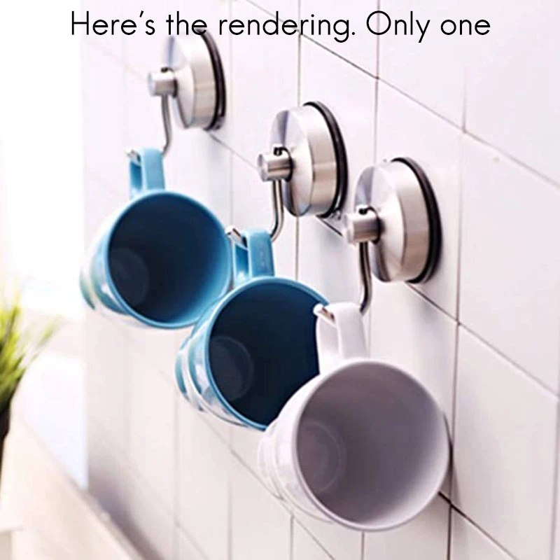 Kitchen Powerful Suction Cup Hook 304 Stainless Steel Hook Punch Seamless Hook Clothes Hook
Kitchen Powerful Suction Cup Hook 304 Stainless Steel Hook Punch Seamless Hook Clothes Hook