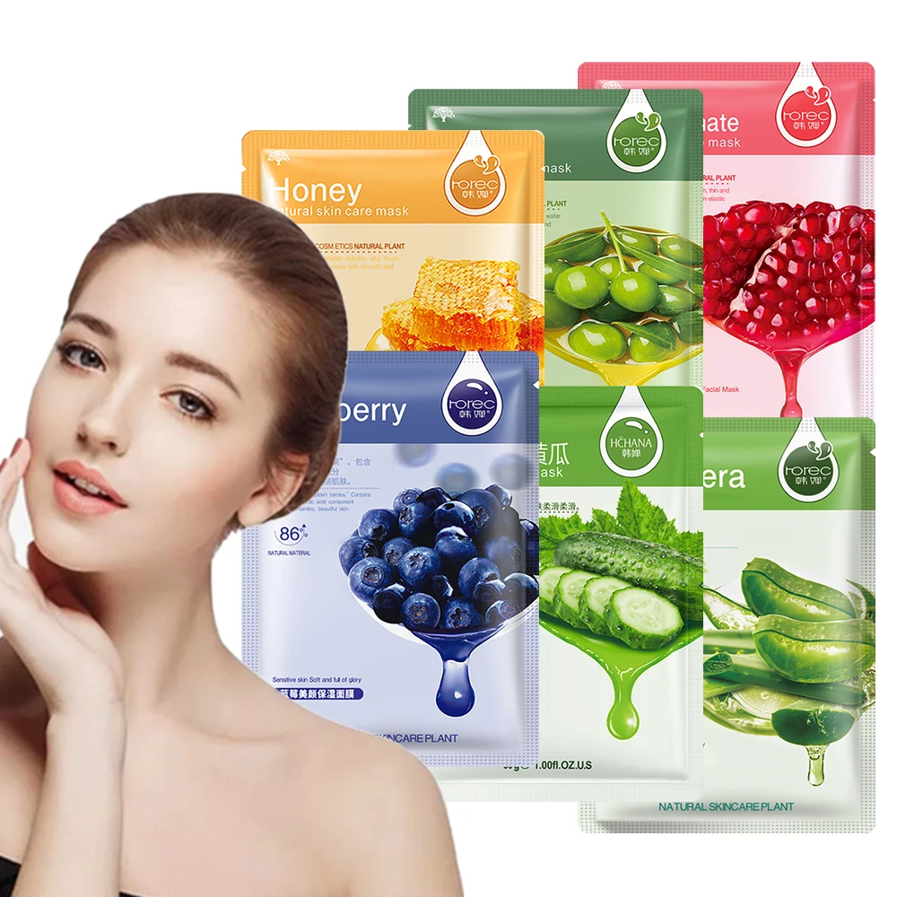 10PCS Aloe Blueberry Cucumber Honey Pomegranate Olives Facial Mask Depth Moisturizing Oil control Anti Aging Skin Care Face Pack
10PCS Aloe Blueberry Cucumber Honey Pomegranate Olives Facial Mask Depth Moisturizing Oil control Anti Aging Skin Care Face Pack