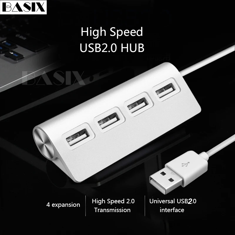 Usb хаб Basix с 4 портами высокоскоростной концентратор USB 2 0 usb порт OTG разветвитель