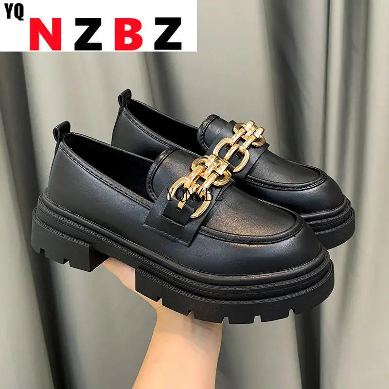 2022 Fashion British Style Women's Loafers For Woman PU Leather Casual Soft Comfortable Slip On Platform Shoes Women Black New
2022 Fashion British Style Women's Loafers For Woman PU Leather Casual Soft Comfortable Slip On Platform Shoes Women Black New