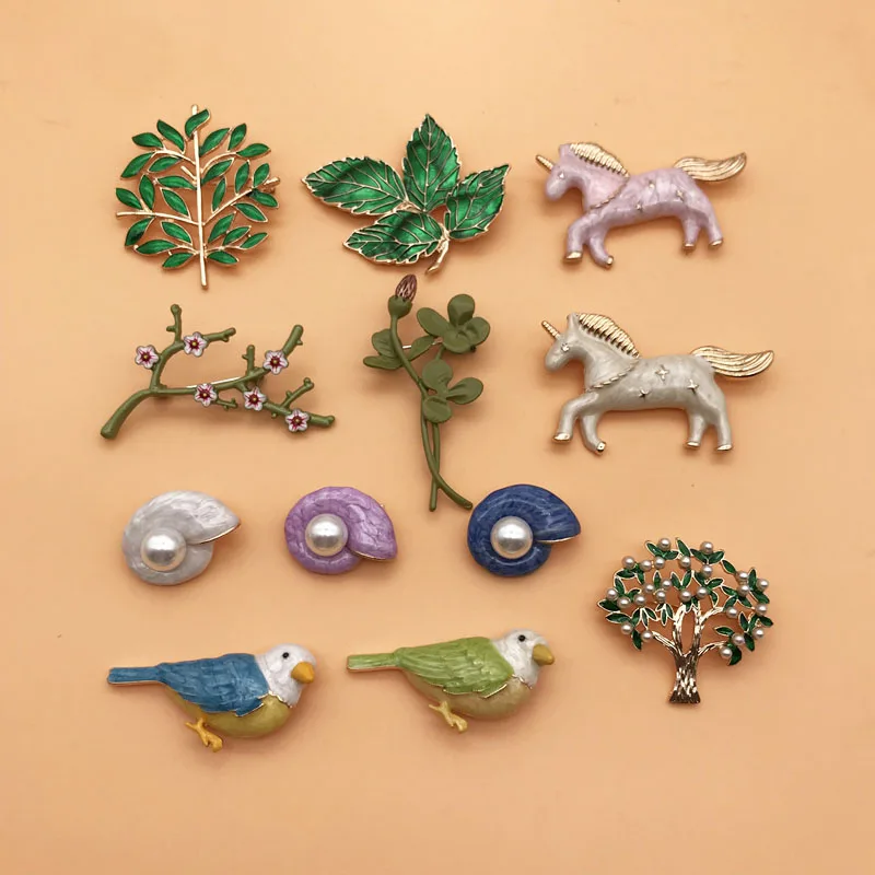 Small Cute Brooches Animal Plant Enamel Colorful Leaf Snails Birds For Kids Girls Female Pins Decorations
Small Cute Brooches Animal Plant Enamel Colorful Leaf Snails Birds For Kids Girls Female Pins Decorations