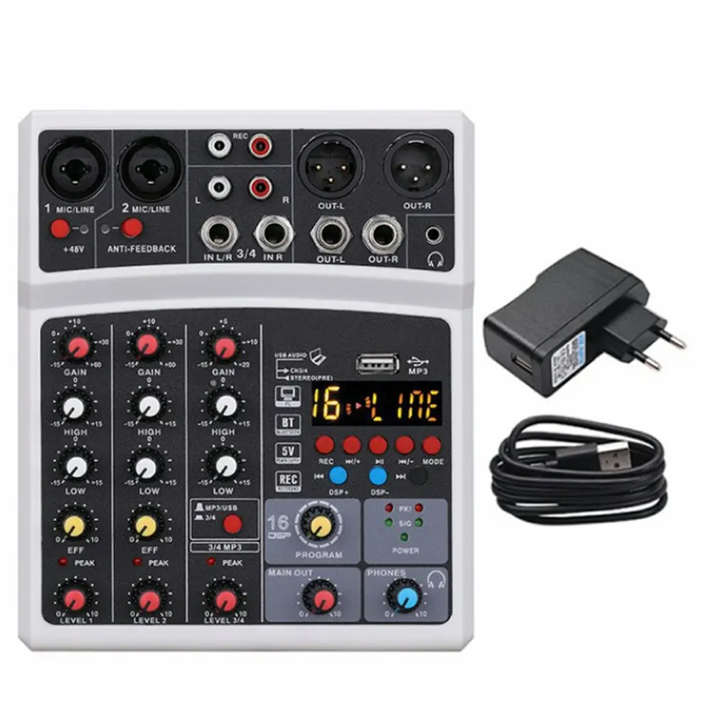 

Wireless USB Mini Mixer Digital Effector Multi-purpose Compact And Convenient Sound Durable Card Mixer