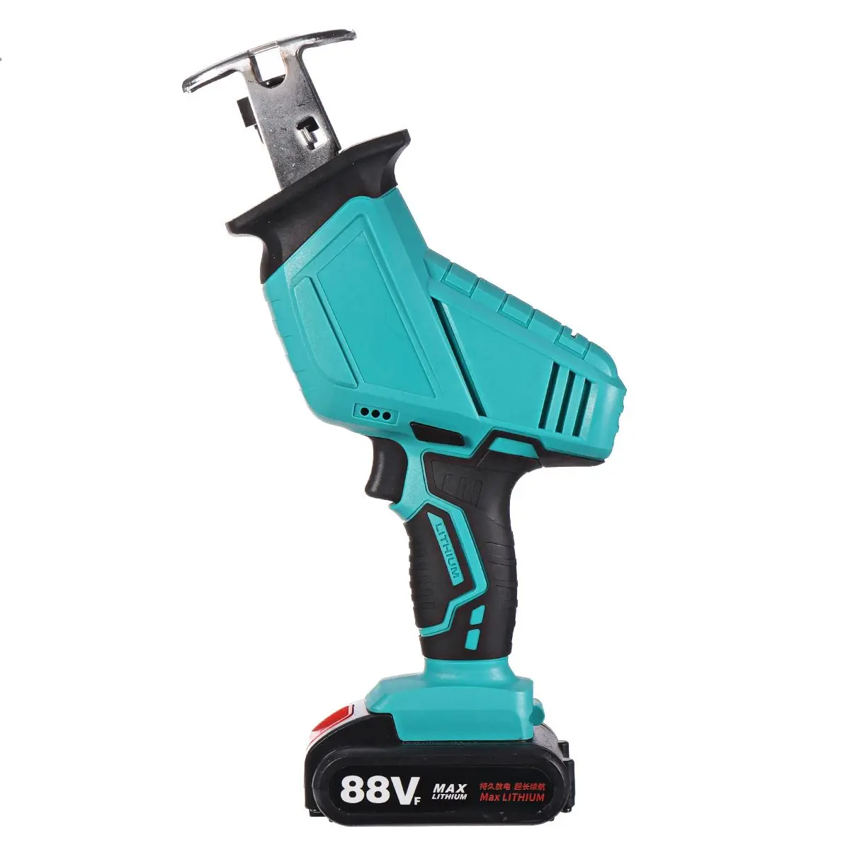 88VF Cordless Reciprocating Saw With1/2 Li-ion Battery 4 Blades Portable Metal Wood Cutting Tool Electric Saw
88VF Cordless Reciprocating Saw With1/2 Li-ion Battery 4 Blades Portable Metal Wood Cutting Tool Electric Saw
