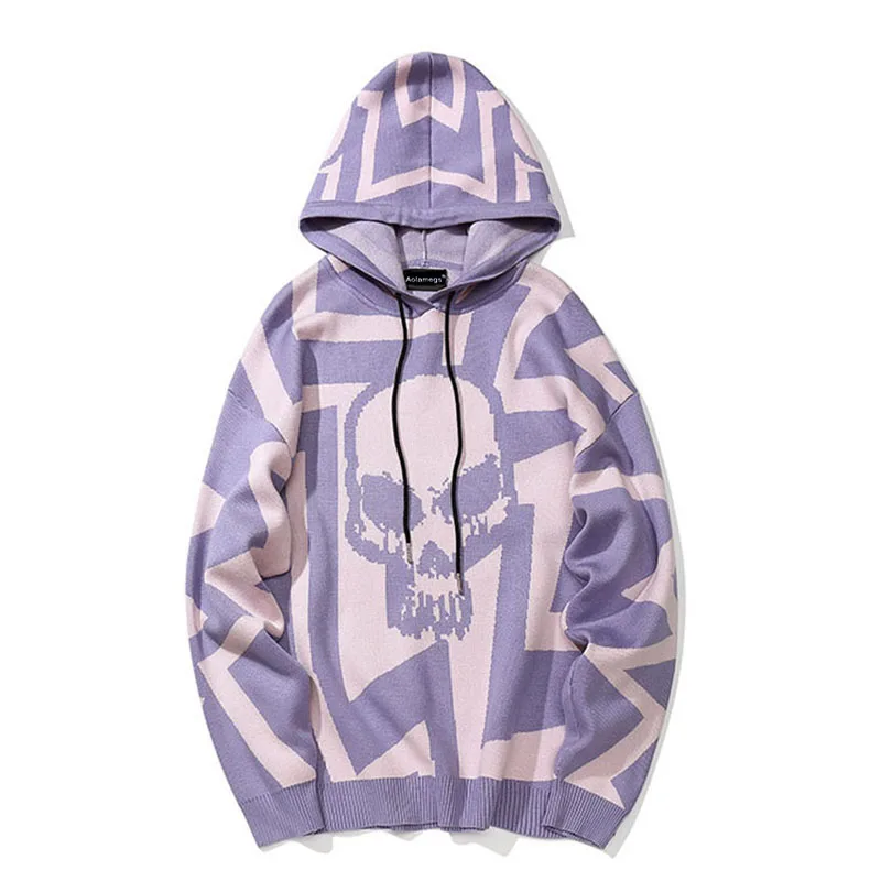 High Street Hoodies Sweatshirt Men Skull Print Knitting Hooded Pullover Hip Hop Loose Casual Unisex Couple Streetwear
High Street Hoodies Sweatshirt Men Skull Print Knitting Hooded Pullover Hip Hop Loose Casual Unisex Couple Streetwear