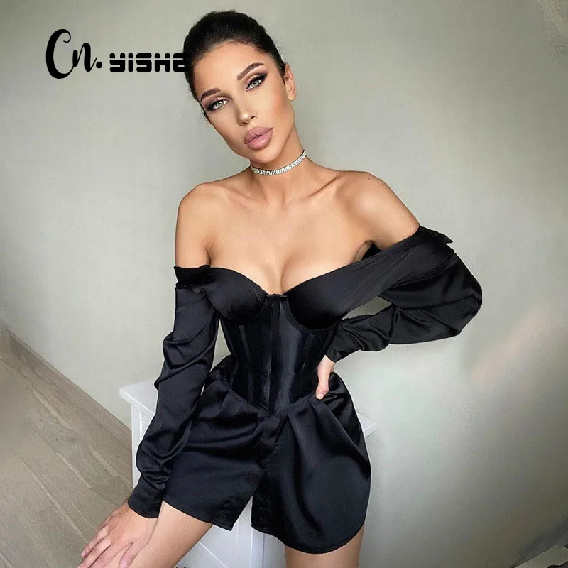 CNYISHE Fashion Sexy Shirt Dress With Corset Women Elegant Sheath Bustier Button Office Lady A-line Mini Dresses Female Vestidos
CNYISHE Fashion Sexy Shirt Dress With Corset Women Elegant Sheath Bustier Button Office Lady A-line Mini Dresses Female Vestidos