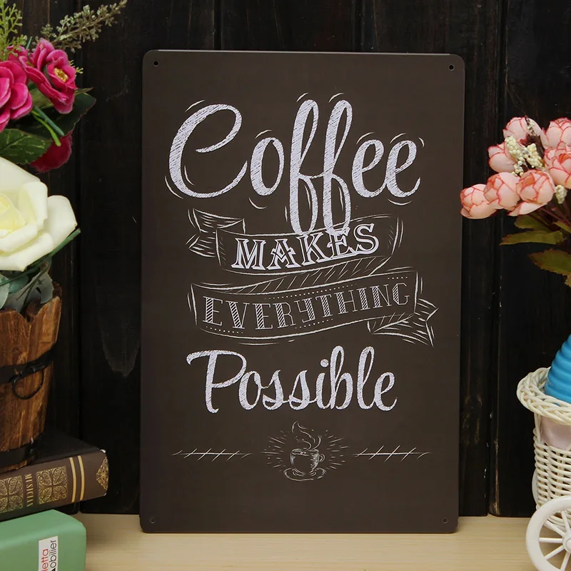 30*20 cm Metal Poster Coffee Sign Wall Art Decor Rustic Plaque Bar Cafe House Home Decor
30*20 cm Metal Poster Coffee Sign Wall Art Decor Rustic Plaque Bar Cafe House Home Decor