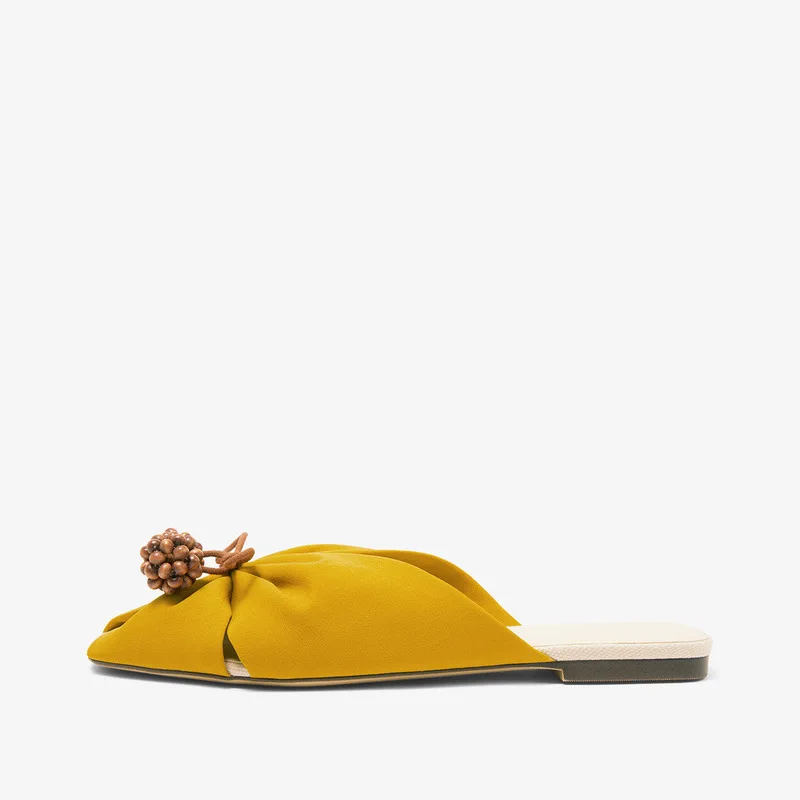 Women's Shoes Summer 2020 New Product Fish Mouth Square Head Bow Beaded Round Ball Slippers Flat Sandals Zapatos De Mujer
Women's Shoes Summer 2020 New Product Fish Mouth Square Head Bow Beaded Round Ball Slippers Flat Sandals Zapatos De Mujer