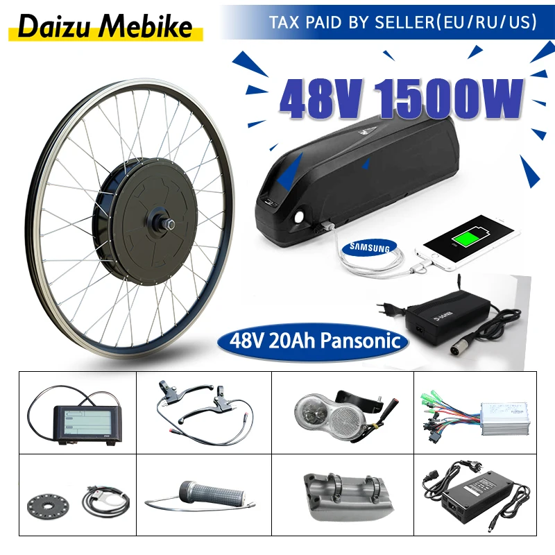 48V 1000W E-bike Conversion Kit Rear Hub Motor Brushless Gear LCD 20AH Lithium Battery Electric Bicycle Conversion Kit 26inch
48V 1000W E-bike Conversion Kit Rear Hub Motor Brushless Gear LCD 20AH Lithium Battery Electric Bicycle Conversion Kit 26inch