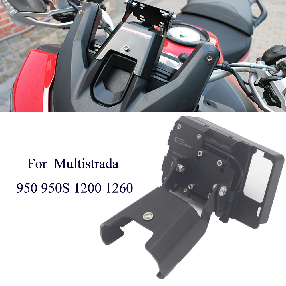 GPS Smart Phone Navigation Mount Mounting Bracket Adapter Holder For Ducati Multistrada 950 950S 1200 Enduro 1260 1260GT
GPS Smart Phone Navigation Mount Mounting Bracket Adapter Holder For Ducati Multistrada 950 950S 1200 Enduro 1260 1260GT