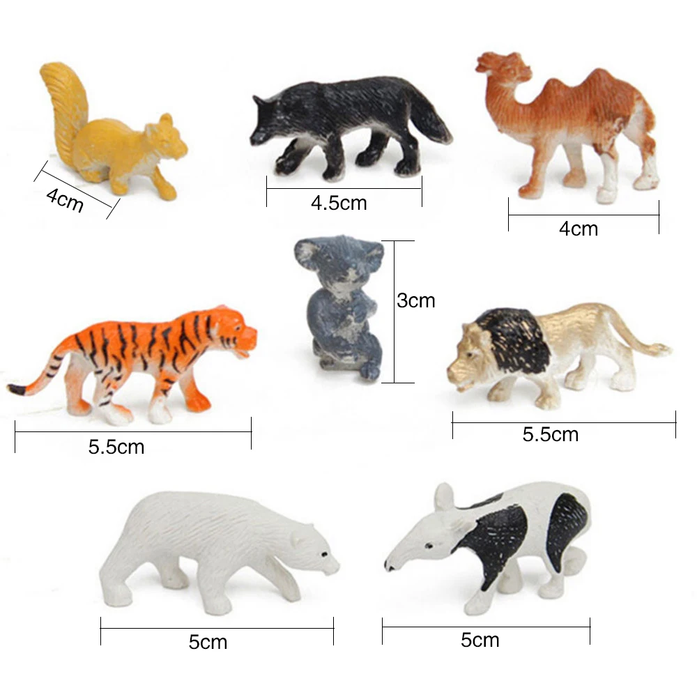 New 8pcs Multi-Colored Developmental Toy Kids of Wild Animal Figures Toys Hard Plastic Kid Children Animal Model Set Action Kit
New 8pcs Multi-Colored Developmental Toy Kids of Wild Animal Figures Toys Hard Plastic Kid Children Animal Model Set Action Kit