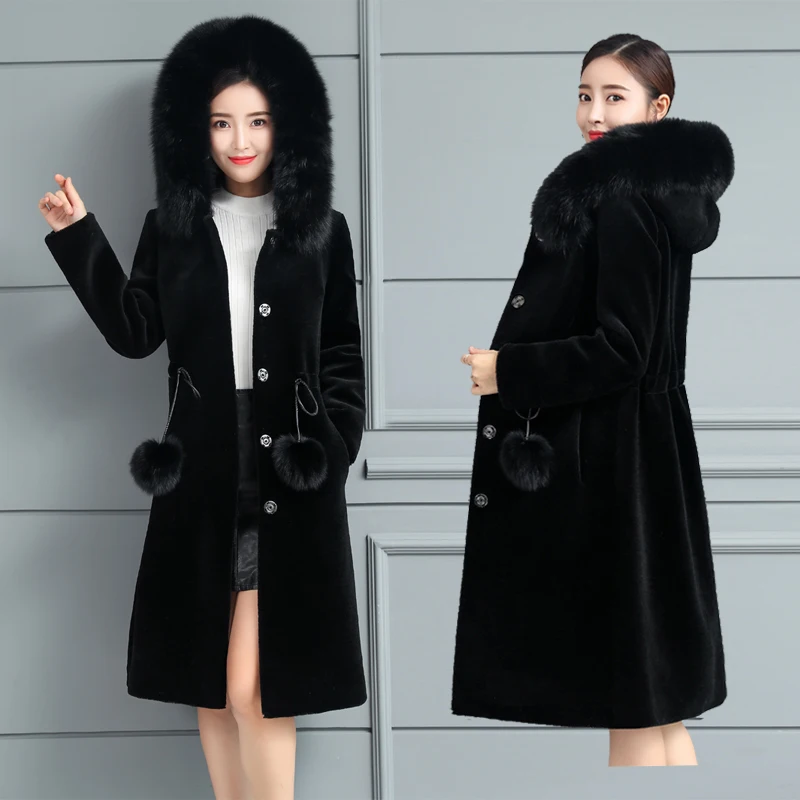 Coat Winter Long Female Jacket Women 2023 Sheep Shearing Wool Coats Fox Fur Collar Jackets Casaco Feminino KJ623
Coat Winter Long Female Jacket Women 2023 Sheep Shearing Wool Coats Fox Fur Collar Jackets Casaco Feminino KJ623