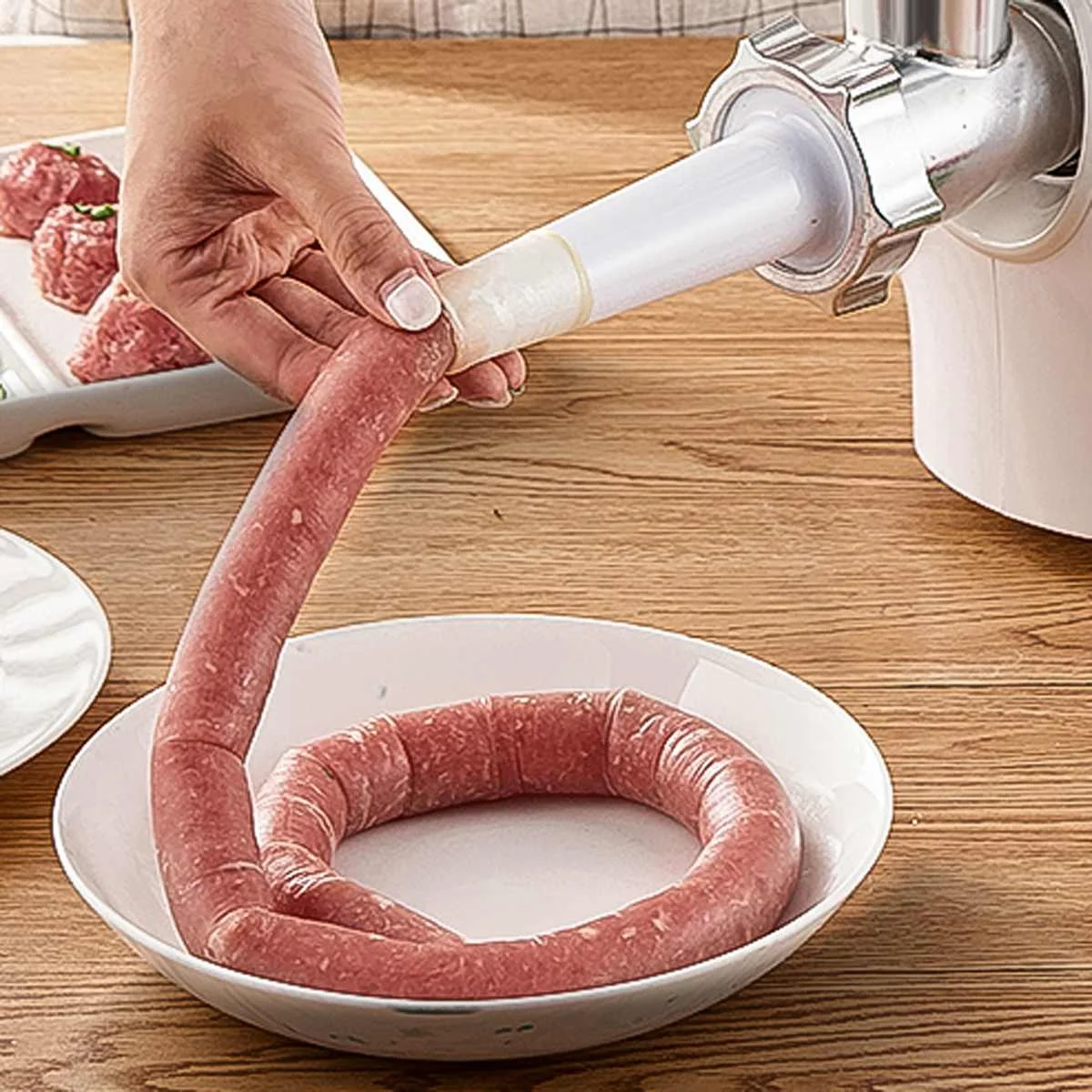 220V Electric Meat Grinders Stainless Steel Housing Heavy Duty Grinder Home Meat Mince Sausage Stuffer Food Processor Sonifer
220V Electric Meat Grinders Stainless Steel Housing Heavy Duty Grinder Home Meat Mince Sausage Stuffer Food Processor Sonifer