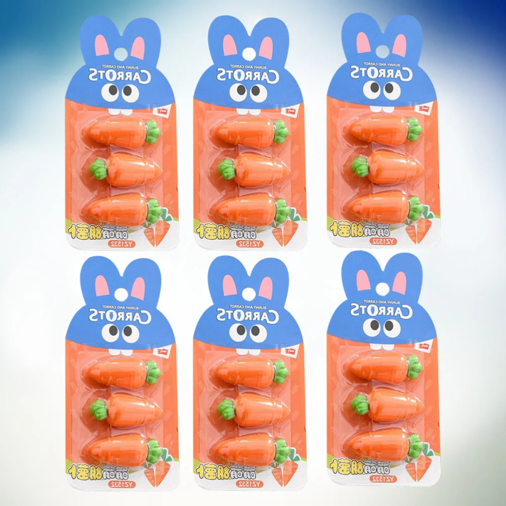 6Pcs Creative Stationery Carrots Shaped Eraser Cartoon Vegetables Pencil Eraser Creative Gift for Kids Students(As Shown)
6Pcs Creative Stationery Carrots Shaped Eraser Cartoon Vegetables Pencil Eraser Creative Gift for Kids Students(As Shown)
