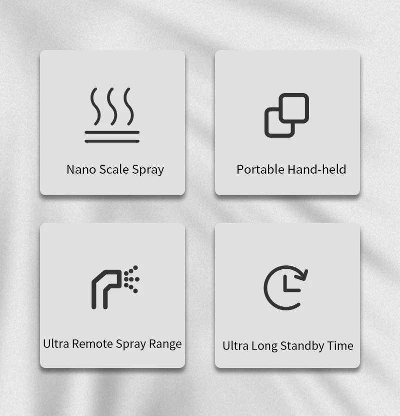 USB wireless handheld sprayer/human body induction nano-atomizing disinfection spray gun (plus timer spray function)
USB wireless handheld sprayer/human body induction nano-atomizing disinfection spray gun (plus timer spray function)