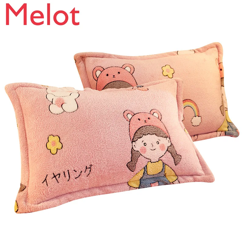 Thicken Cotton Cute Cartoon Printed Pillowcase Cotton Children Jacquard Velvet Neck Protection Pillow Case Sleep Pillowcase
Thicken Cotton Cute Cartoon Printed Pillowcase Cotton Children Jacquard Velvet Neck Protection Pillow Case Sleep Pillowcase