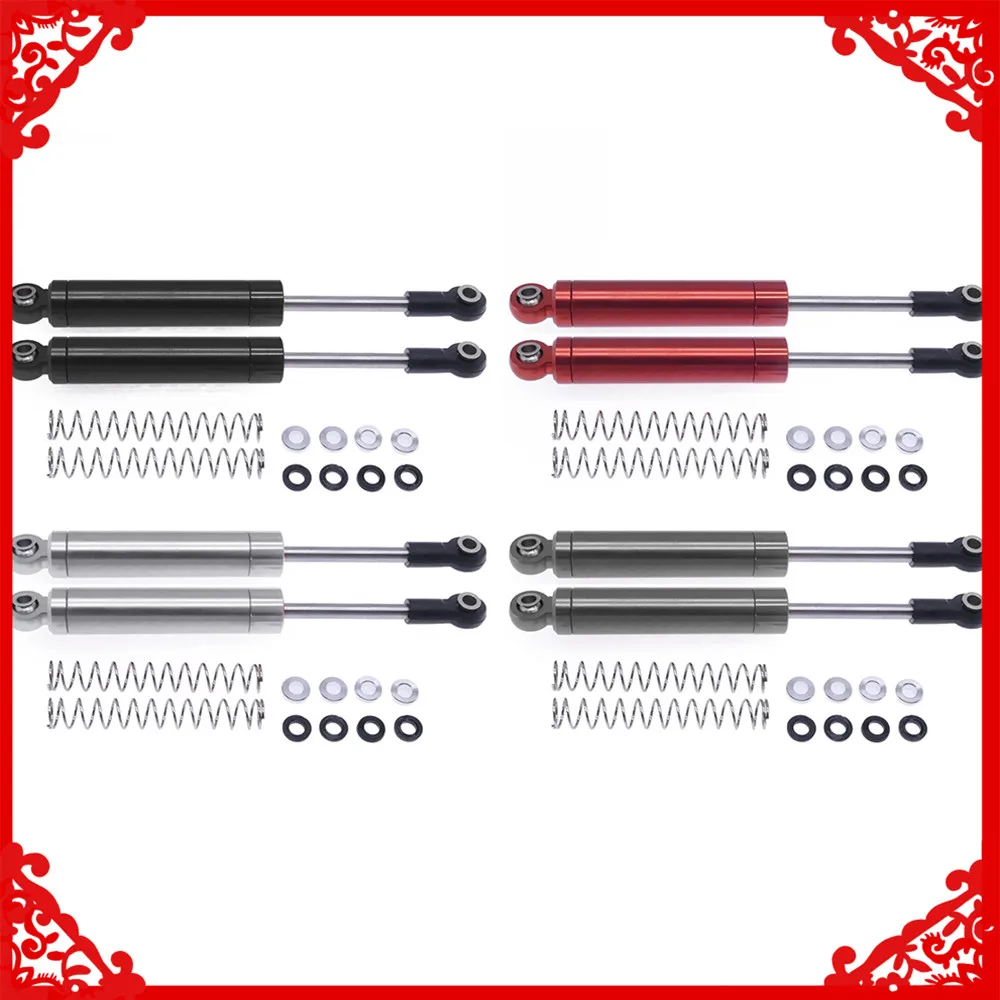 RCAWD 2pcs alloy front /rear built in spring shock absorber damper oil filled type for Traxxas TRX-4 TRX-6 crawler upgraded part 
RCAWD 2pcs alloy front /rear built in spring shock absorber damper oil filled type for Traxxas TRX-4 TRX-6 crawler upgraded part