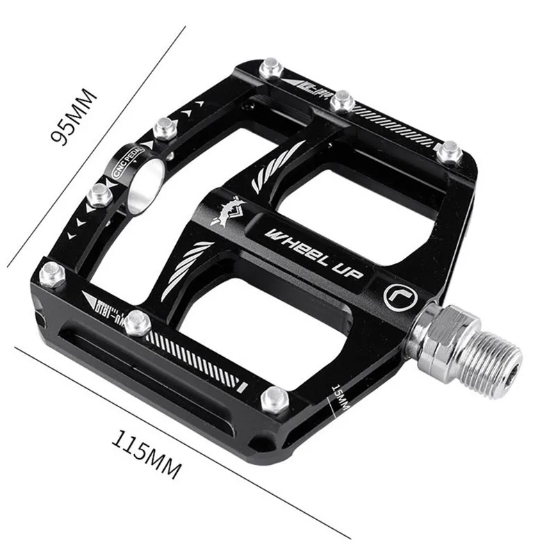 WHEEL UP Bicycle Pedals Bearing Aluminum Alloy Non-Slip Mountain Bike Widen Foot Pedal Bicycle Parts 1 Pair 
WHEEL UP Bicycle Pedals Bearing Aluminum Alloy Non-Slip Mountain Bike Widen Foot Pedal Bicycle Parts 1 Pair