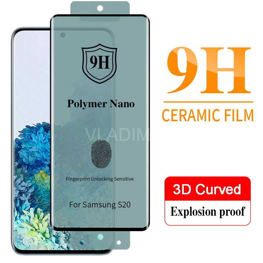 3D Curved Soft Ceramic Tempered Glass for Samsung Galaxy S21 S20 Ultra S10 S9 S8 Note 20 8 9 10 Plus Screen Protector Film
3D Curved Soft Ceramic Tempered Glass for Samsung Galaxy S21 S20 Ultra S10 S9 S8 Note 20 8 9 10 Plus Screen Protector Film