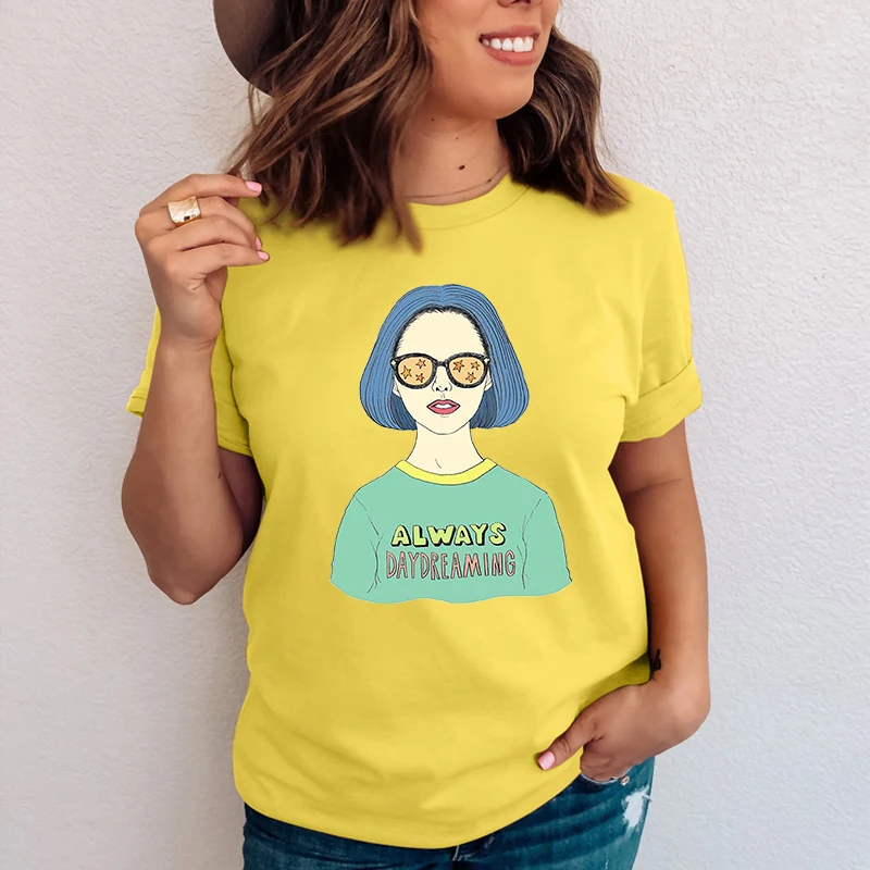 T-shirts Women Harajuku Fashion Casual Korean Style Womens Clothing Cool Girl Printing Simple Daily Short Sleeve O-Neck Students
T-shirts Women Harajuku Fashion Casual Korean Style Womens Clothing Cool Girl Printing Simple Daily Short Sleeve O-Neck Students