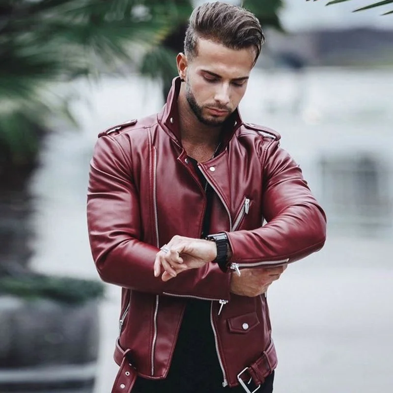Winter Men Fashion Coat Leather Leather Jackets Autumn Men PU Motorcycle Jacket Men Casual Slim Fit Turn Down Collar Male Jacket
Winter Men Fashion Coat Leather Leather Jackets Autumn Men PU Motorcycle Jacket Men Casual Slim Fit Turn Down Collar Male Jacket