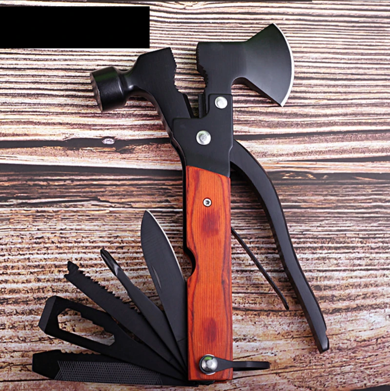 16 In 1 Outdoor Self-defense axe Camping Survival Folding Knife Multi-Tool Hammer Screwdriver Hand Equipment Multi-Tool
16 In 1 Outdoor Self-defense axe Camping Survival Folding Knife Multi-Tool Hammer Screwdriver Hand Equipment Multi-Tool