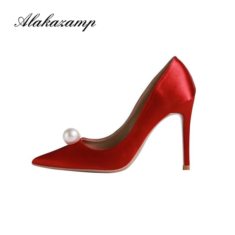 New 2021 White Beads Pearl Wedding Bride High Heels 5/6/8/10CM Ladies Super Big Size Party Dress Shoes Woman Pointed Toe DGG-31
New 2021 White Beads Pearl Wedding Bride High Heels 5/6/8/10CM Ladies Super Big Size Party Dress Shoes Woman Pointed Toe DGG-31