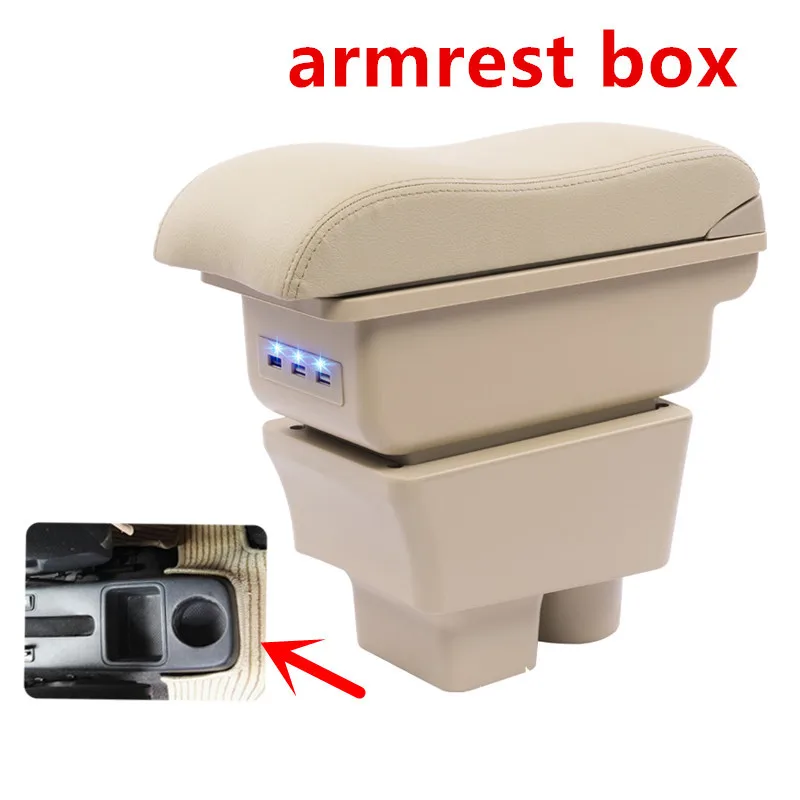 Для Skoda Fabia 2008 2014armor Box Автомобильный Центральный ящик для хранения с
