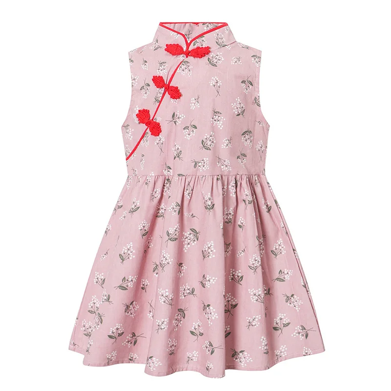 Girls' Cheongsam Dress 2021 Spring And Summer New Chinese Style Children's Sleeveless Children's Princess Skirt For Kids Clothes
Girls' Cheongsam Dress 2021 Spring And Summer New Chinese Style Children's Sleeveless Children's Princess Skirt For Kids Clothes