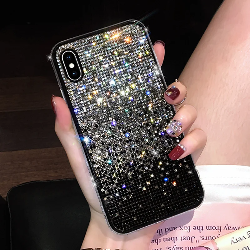 Подходит для iPhone 13 12 11 Pro Max X XS XR 7 8 Plus, Женский чехол с блестками, стразами и градиентными стразами
Подходит для iPhone 13 12 11 Pro Max X XS XR 7 8 Plus, Женский чехол с блестками, стразами и градиентными стразами