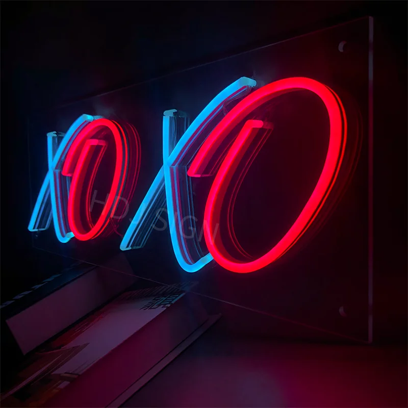 Светодиодный неоновый знак XOXO Настенный декор на заказ вечерние НКИ дома бара