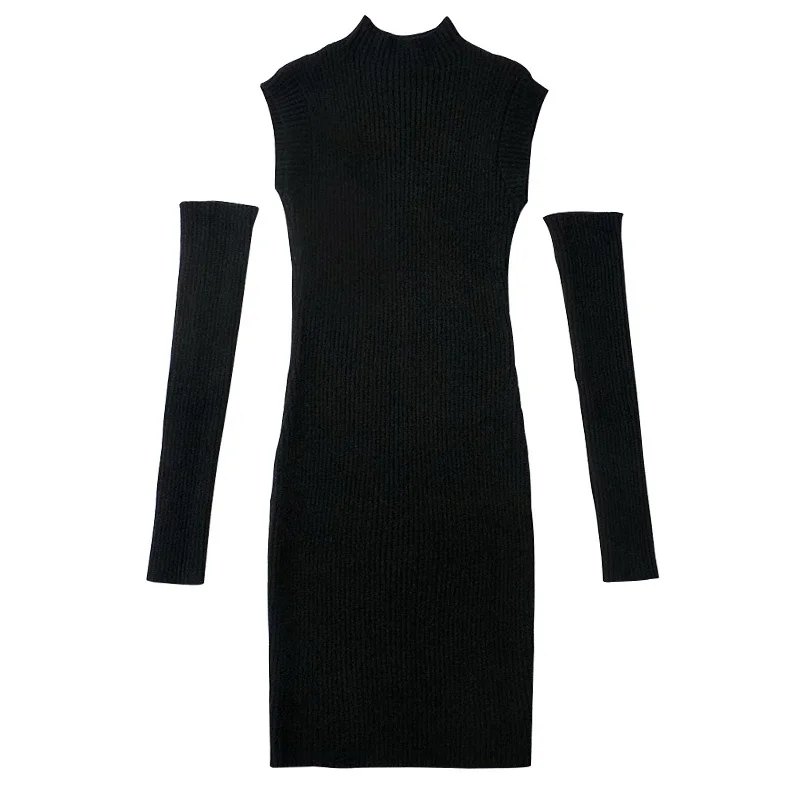 Za 2021 Sweater Dress Women Winter Simple Sleeveless Vest Knitted Dress Black Short Virtual Party Clothing
Za 2021 Sweater Dress Women Winter Simple Sleeveless Vest Knitted Dress Black Short Virtual Party Clothing