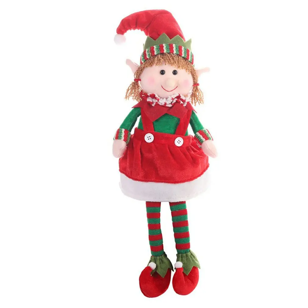 

Elves Doll Plush Toy Christmas Dolls Tree Decor New Year Ornament Reindeer Snowman Santa Claus Standing Doll Decoration