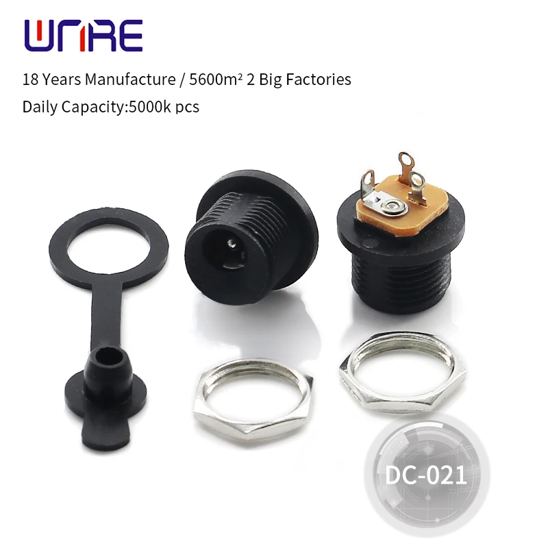10PCS DC-021 DC Power Socket Female Jack Screw Nut Panel Mount Connector DC021 5.5*2.1MM 5.5X2.5
10PCS DC-021 DC Power Socket Female Jack Screw Nut Panel Mount Connector DC021 5.5*2.1MM 5.5X2.5