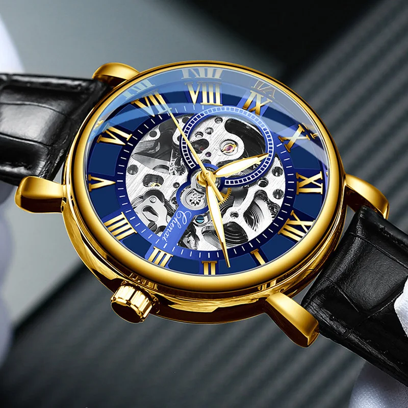 New 2021 Chenxi Men Watches Fashion Blue Roman Numeral Dial Automatic Mechanical Wristwatches Men Skeleton Watches Reloj Hombre
New 2021 Chenxi Men Watches Fashion Blue Roman Numeral Dial Automatic Mechanical Wristwatches Men Skeleton Watches Reloj Hombre