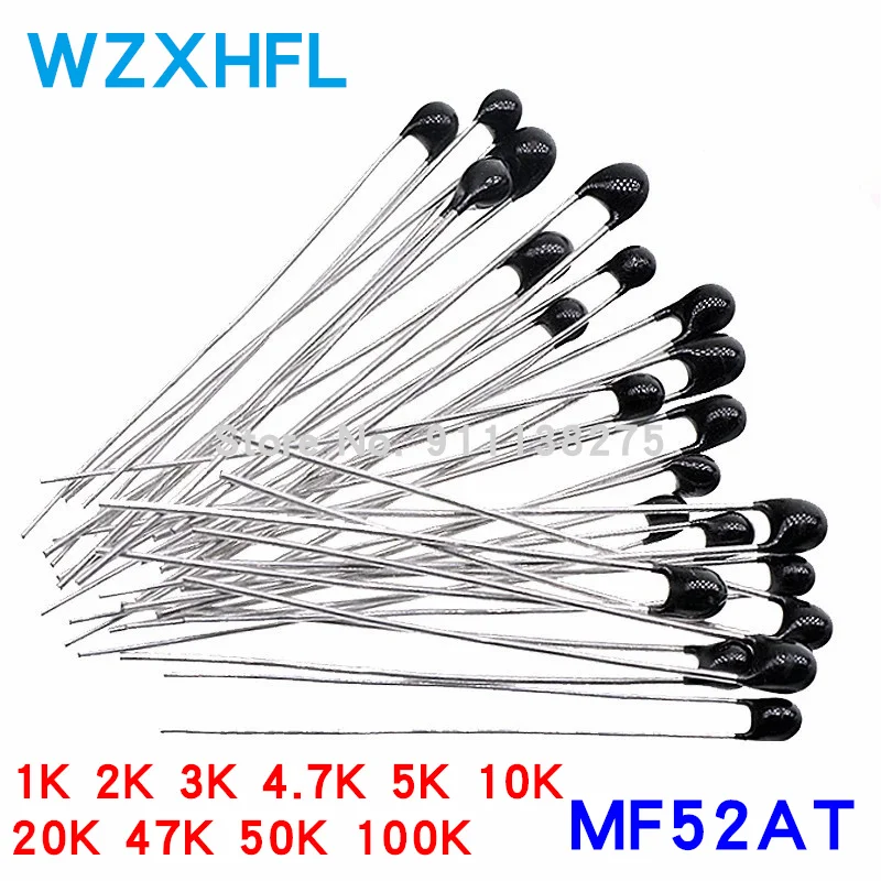 

20pcs MF52AT MF52 B 3950 NTC Thermistor Thermal Resistor 5% 1K 2K 3K 4.7K 5K 10K 20K 47K 50K 100K