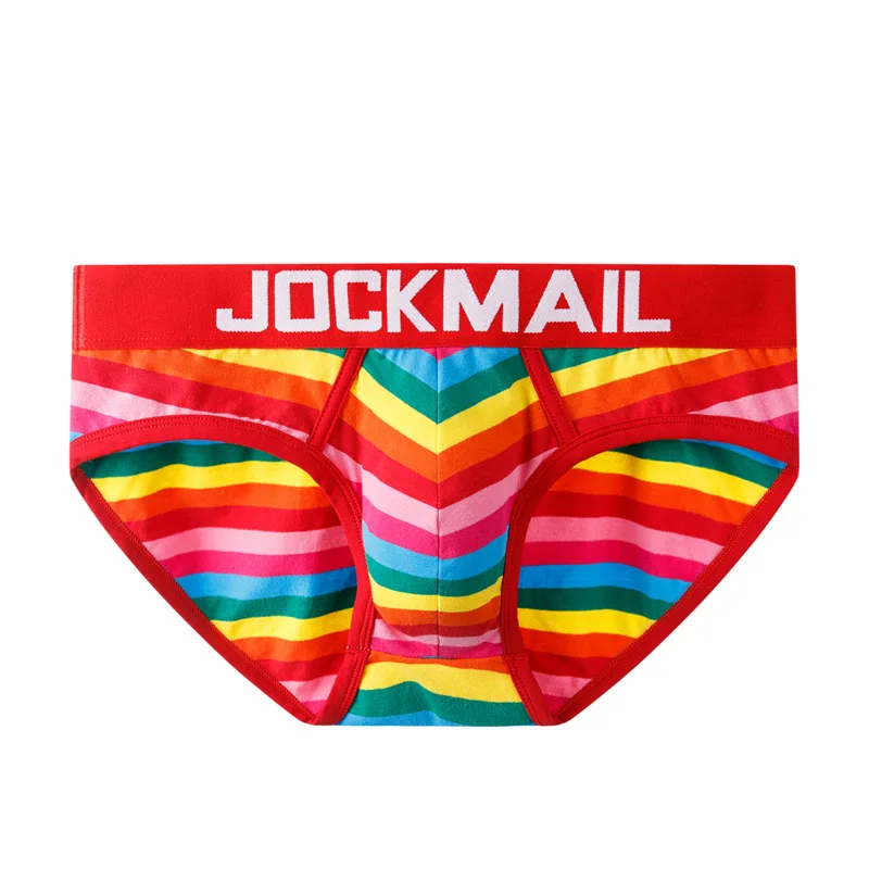 Трусы-брифы Jockmail мужские, хлопковое пикантное нижнее белье, трусы в полоску, Радужное нижнее белье, популярное
Трусы-брифы Jockmail мужские, хлопковое пикантное нижнее белье, трусы в полоску, Радужное нижнее белье, популярное