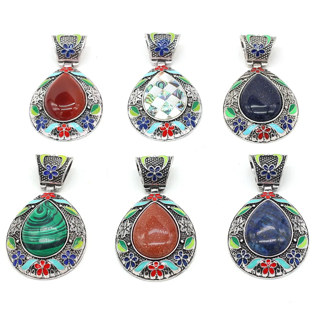 Natural Stone Agates Crystal Giallo Siena Charm Gold Sand Lapis Lazuli Pendant for Necklace Jewelry Making Women Gift 45x75mm
Natural Stone Agates Crystal Giallo Siena Charm Gold Sand Lapis Lazuli Pendant for Necklace Jewelry Making Women Gift 45x75mm