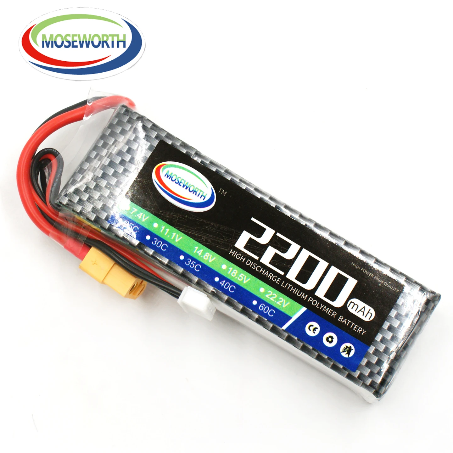 

3S 11.1V 2200 2600mAh 30C 40C 60C New MOSWORTH RC Toys LiPo Battery For Aircraft Quadcopter Drone Helicopter Car Remote Control