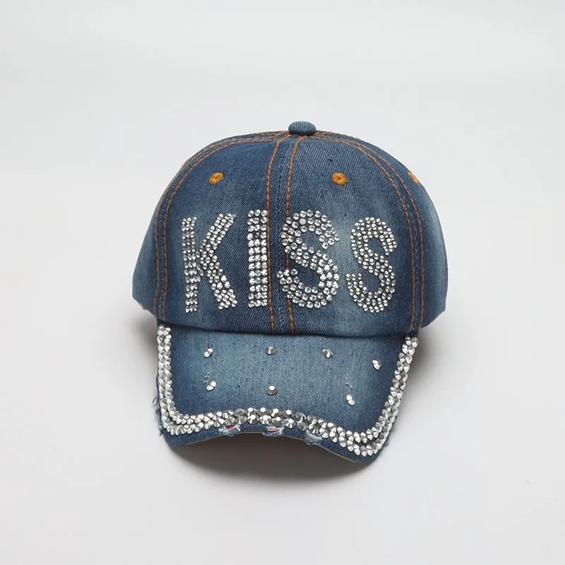 COKK Denim Cap Women Summer Autumn Fashion Shiny Letter Hat Female Adjustable Baseball Cap Outdoor Casual Sun Hat New
COKK Denim Cap Women Summer Autumn Fashion Shiny Letter Hat Female Adjustable Baseball Cap Outdoor Casual Sun Hat New