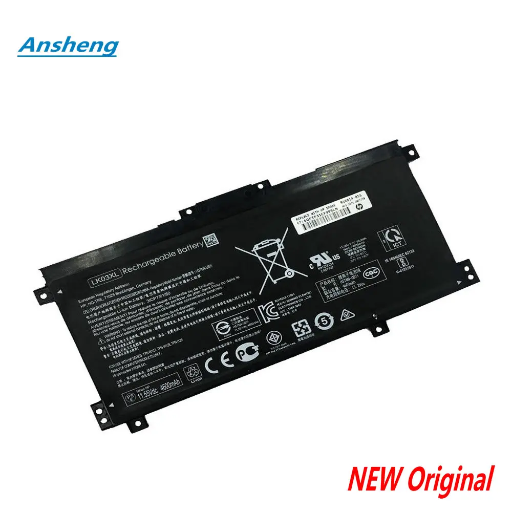 Original 11.55V 55.8Wh LK03XL Battery For HP Envy 17M 15m-bp012dx HSTNN-UB7I HSTNN-LB7U 916368-421 TPN-W127 TPN-W128 TPN-W129
Original 11.55V 55.8Wh LK03XL Battery For HP Envy 17M 15m-bp012dx HSTNN-UB7I HSTNN-LB7U 916368-421 TPN-W127 TPN-W128 TPN-W129