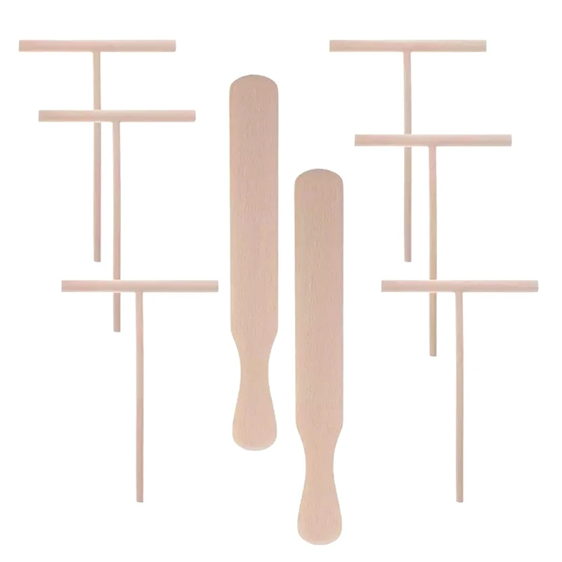 8Pcs T-Shaped Pancake Utensils Crepe Non-Stick Wooden Spreader and Spatula Rake Spreading Pie Pancake Tools
8Pcs T-Shaped Pancake Utensils Crepe Non-Stick Wooden Spreader and Spatula Rake Spreading Pie Pancake Tools