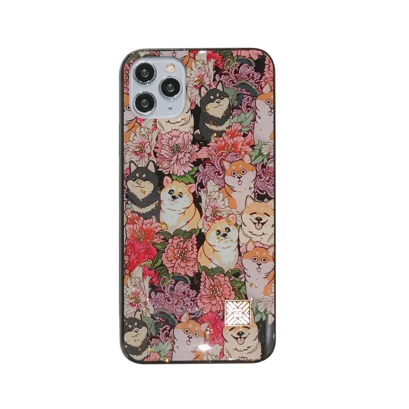 Luxury Animal Flower Gold foil Phone Case For iphone 11 12 Mini Pro Max X XR XS MAX 6 6S 7 8 Plus Cute Dog Back Cover
Luxury Animal Flower Gold foil Phone Case For iphone 11 12 Mini Pro Max X XR XS MAX 6 6S 7 8 Plus Cute Dog Back Cover