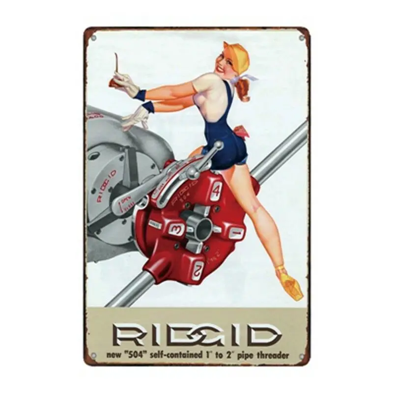 Металлический жестяной знак RIDGID инструменты Бар Паб домашний винтажный Ретро плакат для кафе художественная металлическая живопись плака...
Металлический жестяной знак RIDGID инструменты Бар Паб домашний винтажный Ретро плакат для кафе художественная металлическая живопись плака...